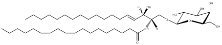 C18:2 Galactosyl(ß) Ceramide (d18:1/18:2)