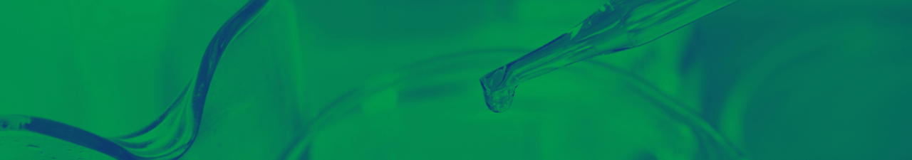 Green washed image of droplet